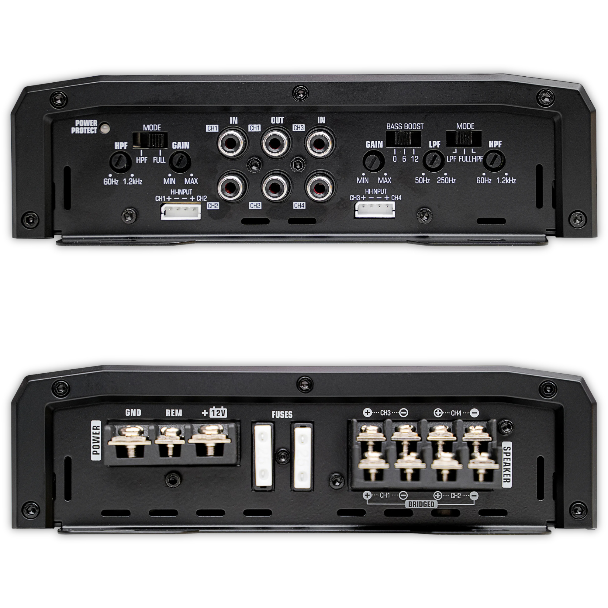 Amplificador Audiopipe 4 Canales 1400W Clase AB APXL14004