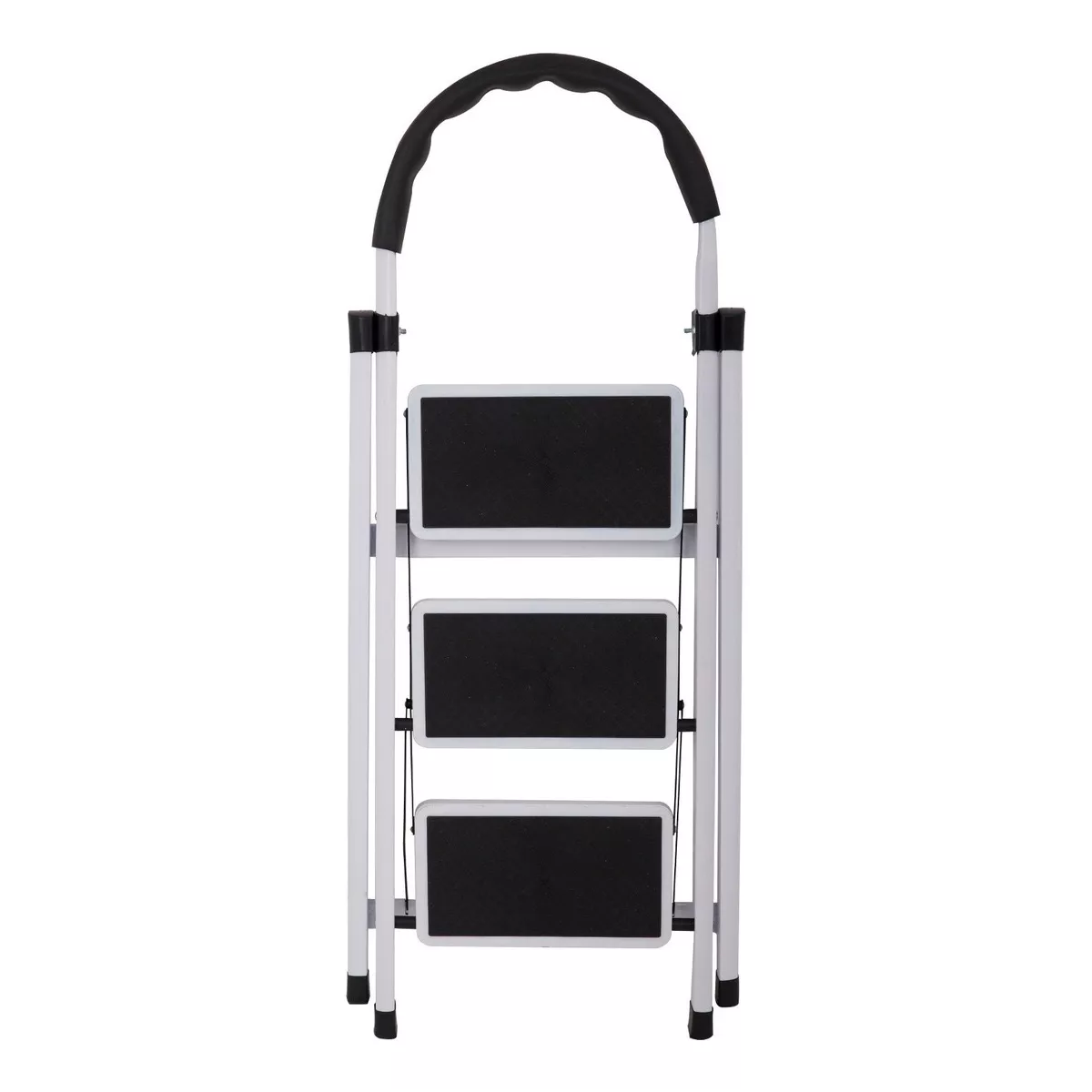 Escalera De Aluminio Telescopica 3 Escalones Color Blanco
