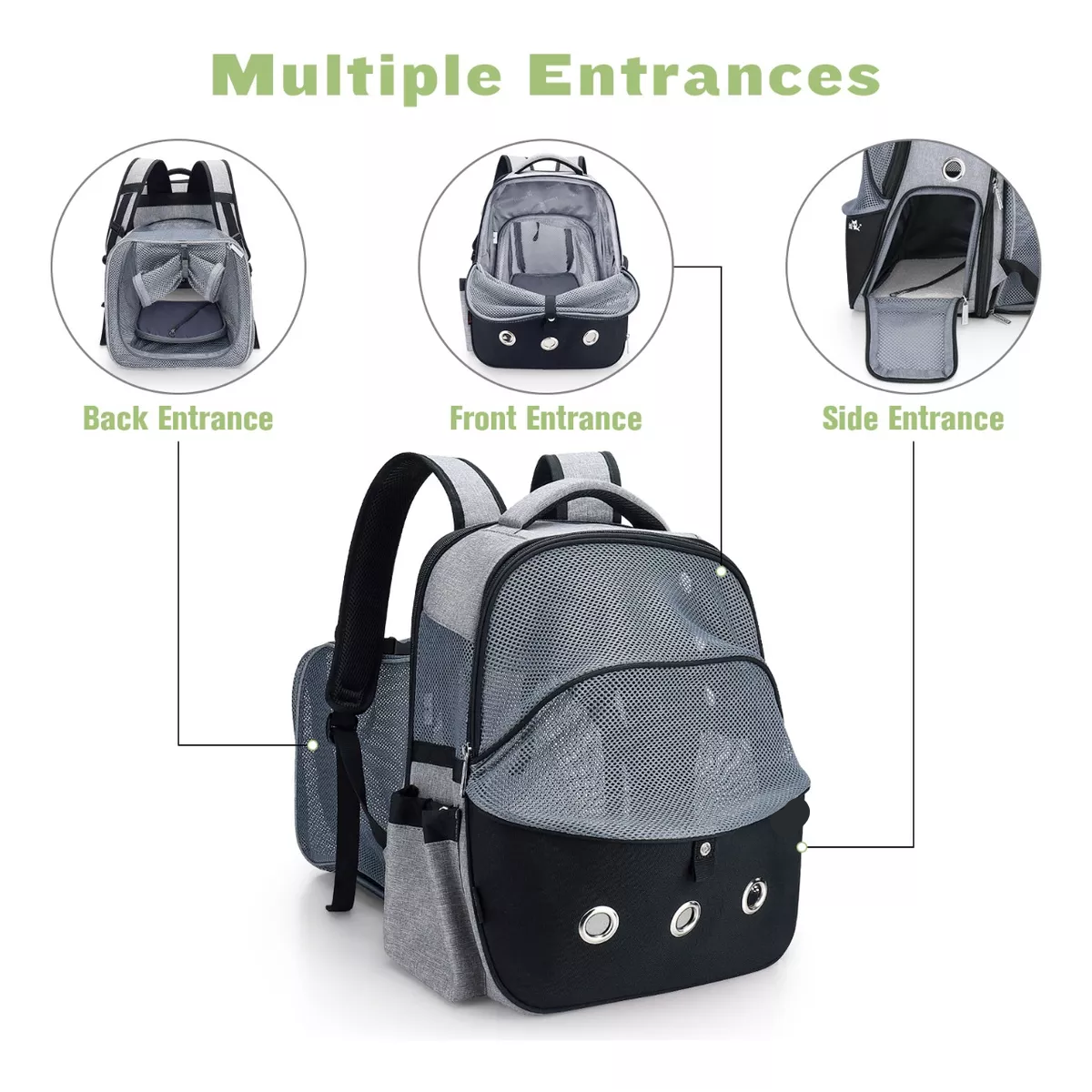 Mochilas Transportadora Para Perros/gatos Expandible