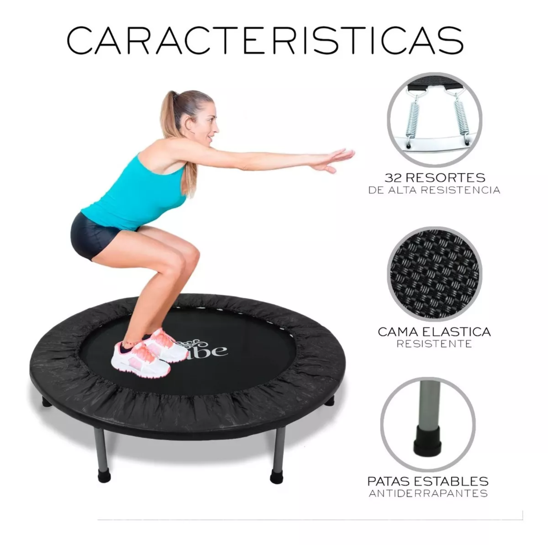 Trampolín Brincolín Para Aeróbicos Fitness Jumping Ejercicio