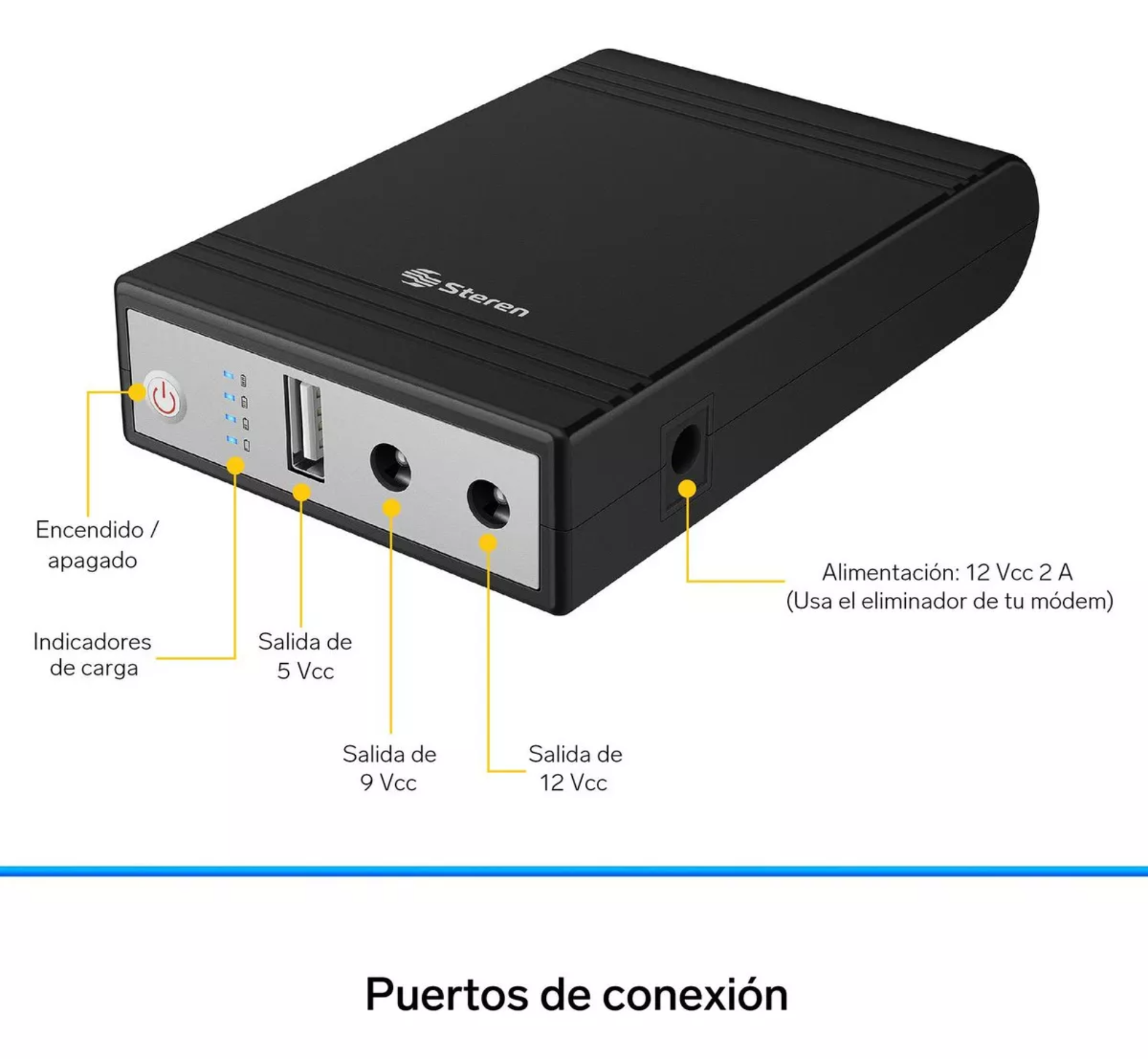 Mini No Break (ups) Para Módem 390 Min De Respaldo 8 800 Mah