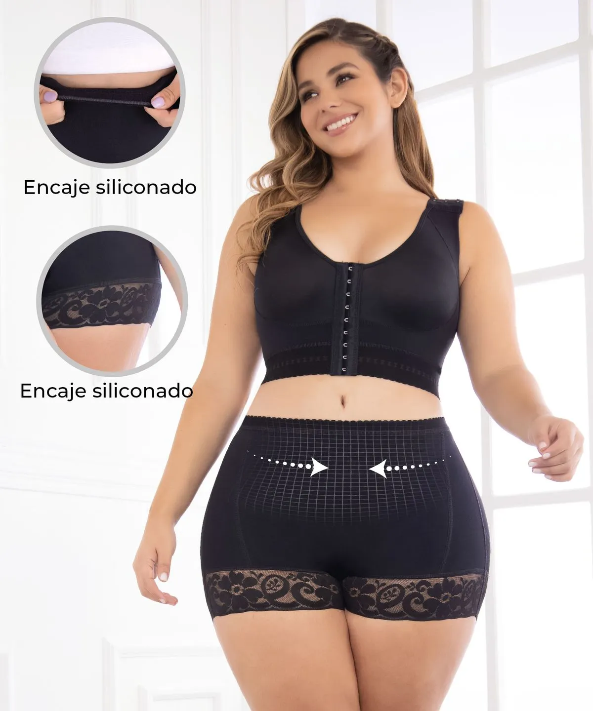 Fajas Colombianas Panty SHORT con Realce Extra Levanta Glúteos Control Abdomen Original