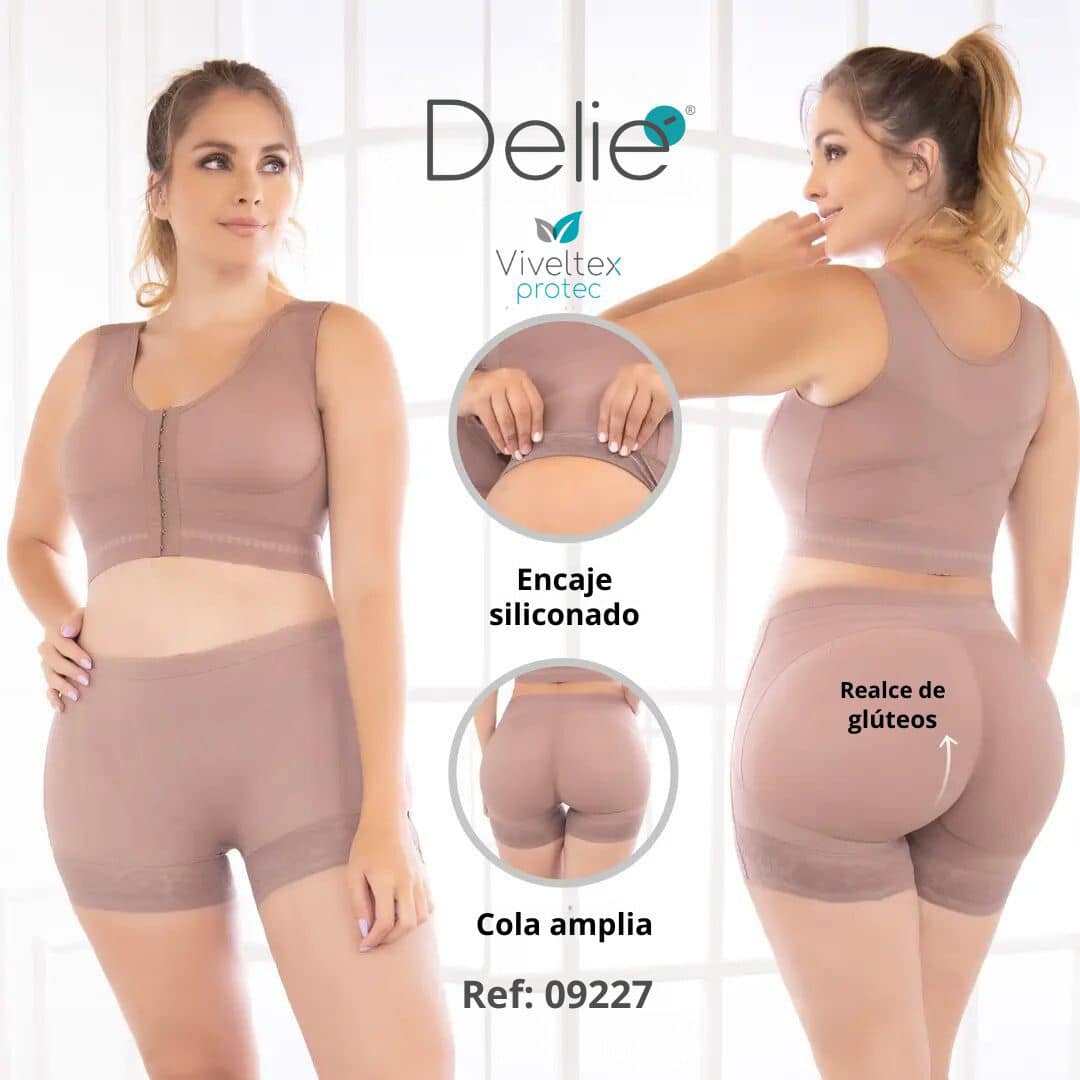 Fajas Colombianas Panty SHORT con Realce Extra Levanta Glúteos Control Abdomen Original