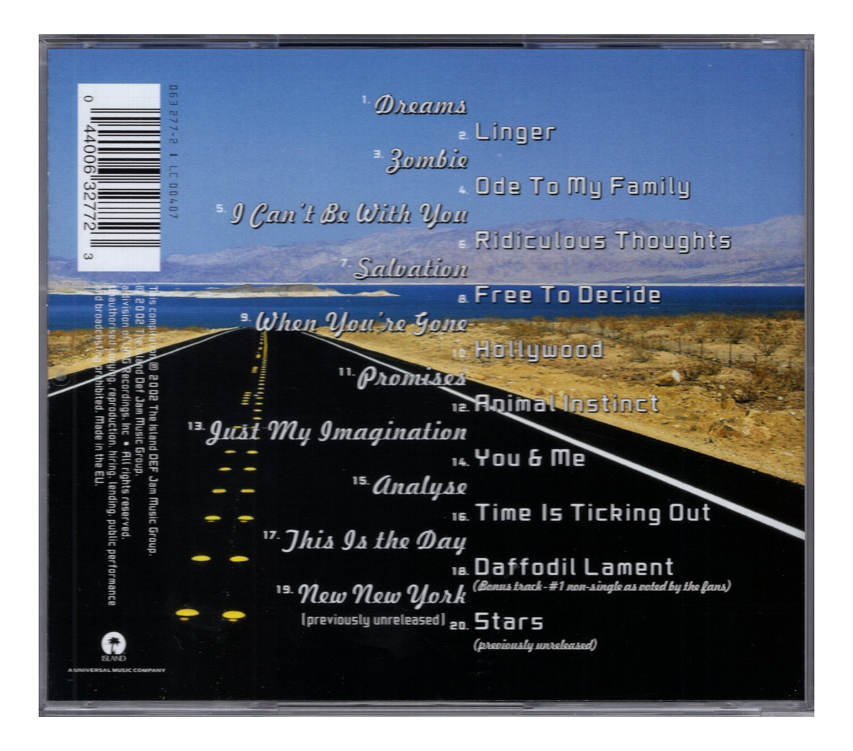 Cranberries Stars Best Of 1992 - 2002 Disco Cd.