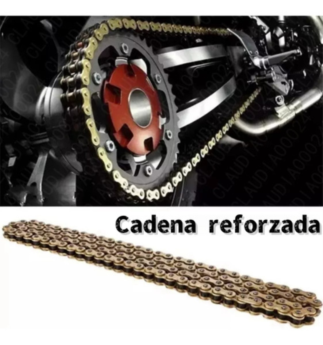 Cadena Reforzada 520/116 Pulsar Ns200 Rs200 250z Tc250 Vortx dorada