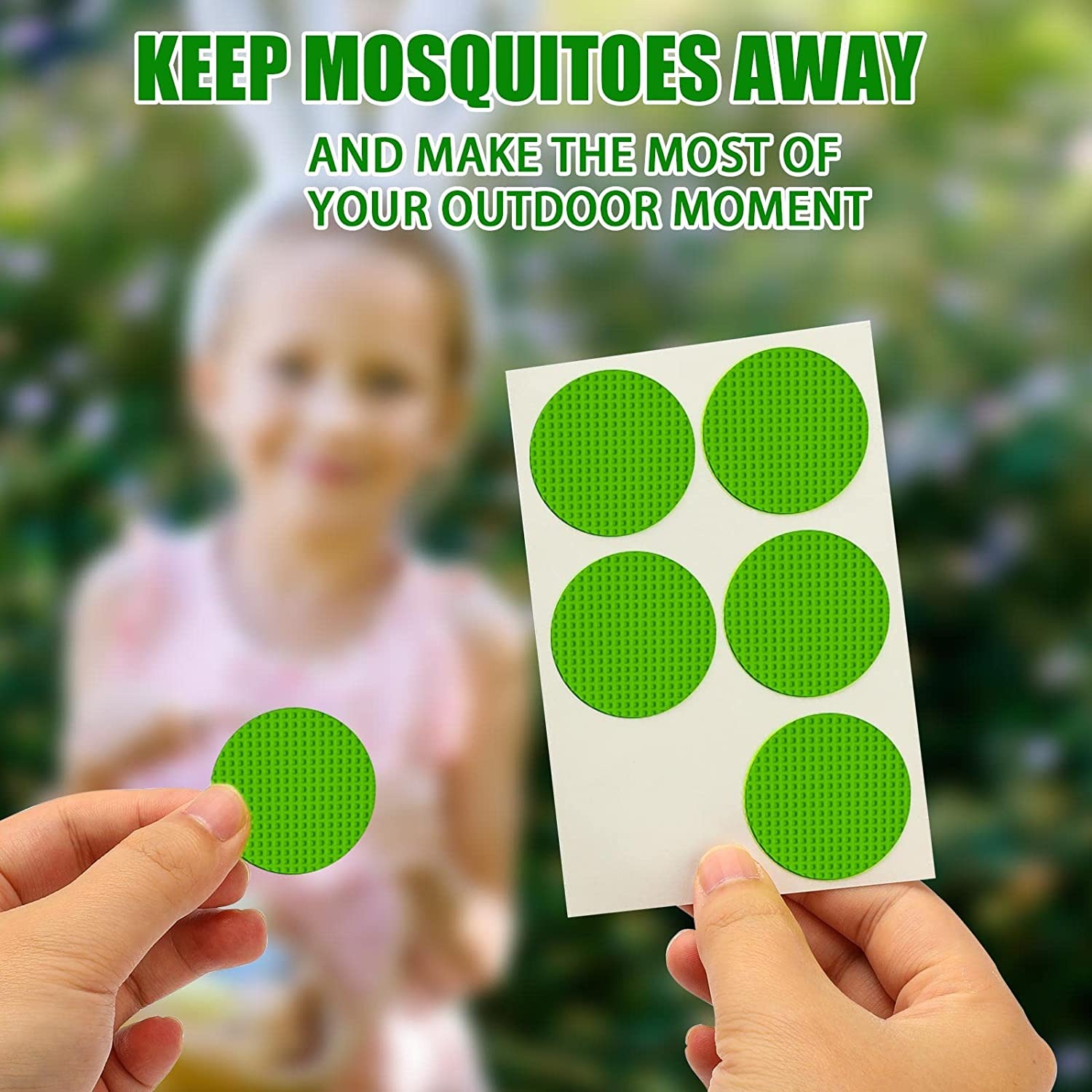 36 Parches Repelentes De Mosquitos, a Base de Citronela Natural Hierba No Toxico.