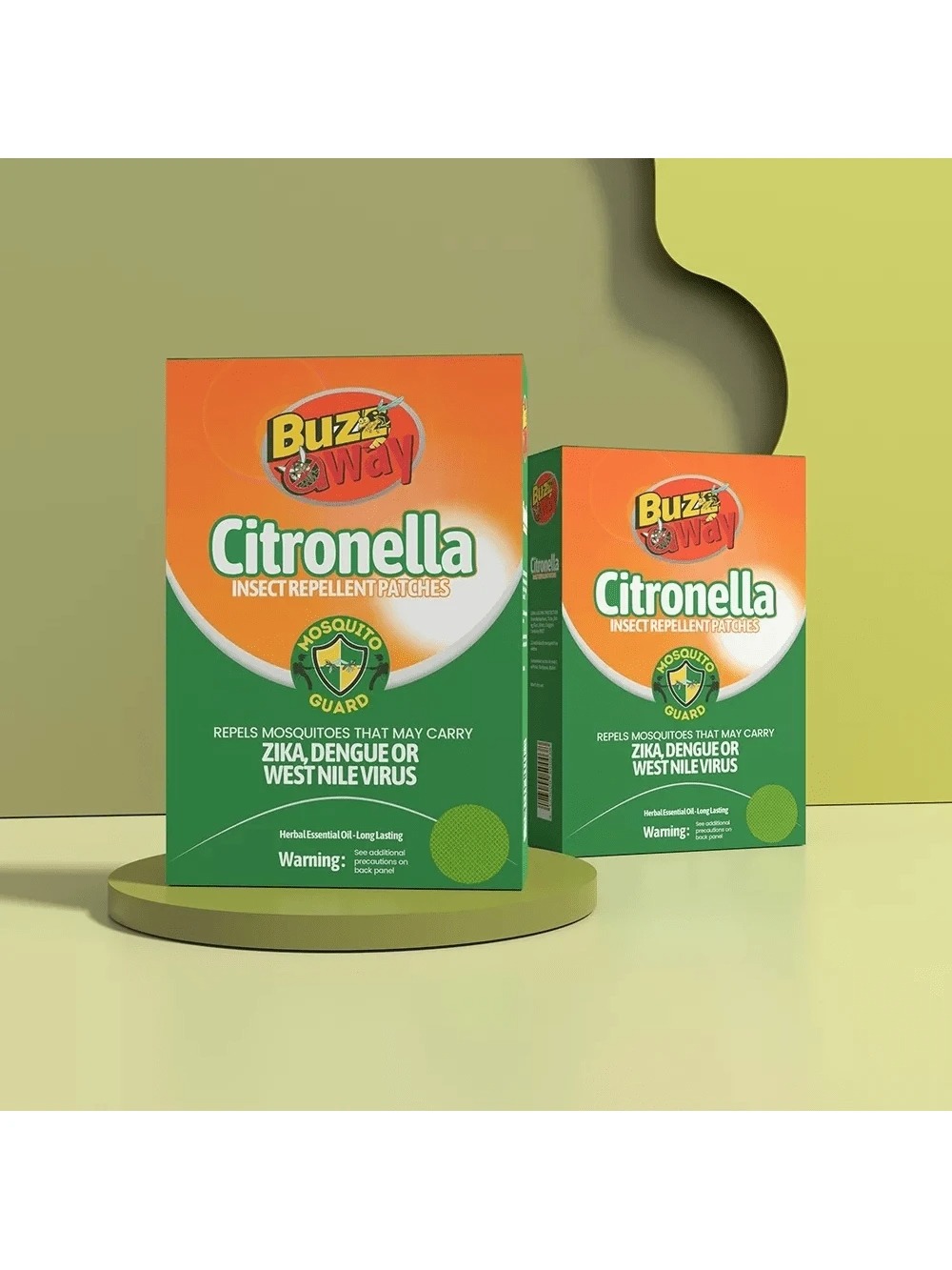 36 Parches Repelentes De Mosquitos, a Base de Citronela Natural Hierba No Toxico.