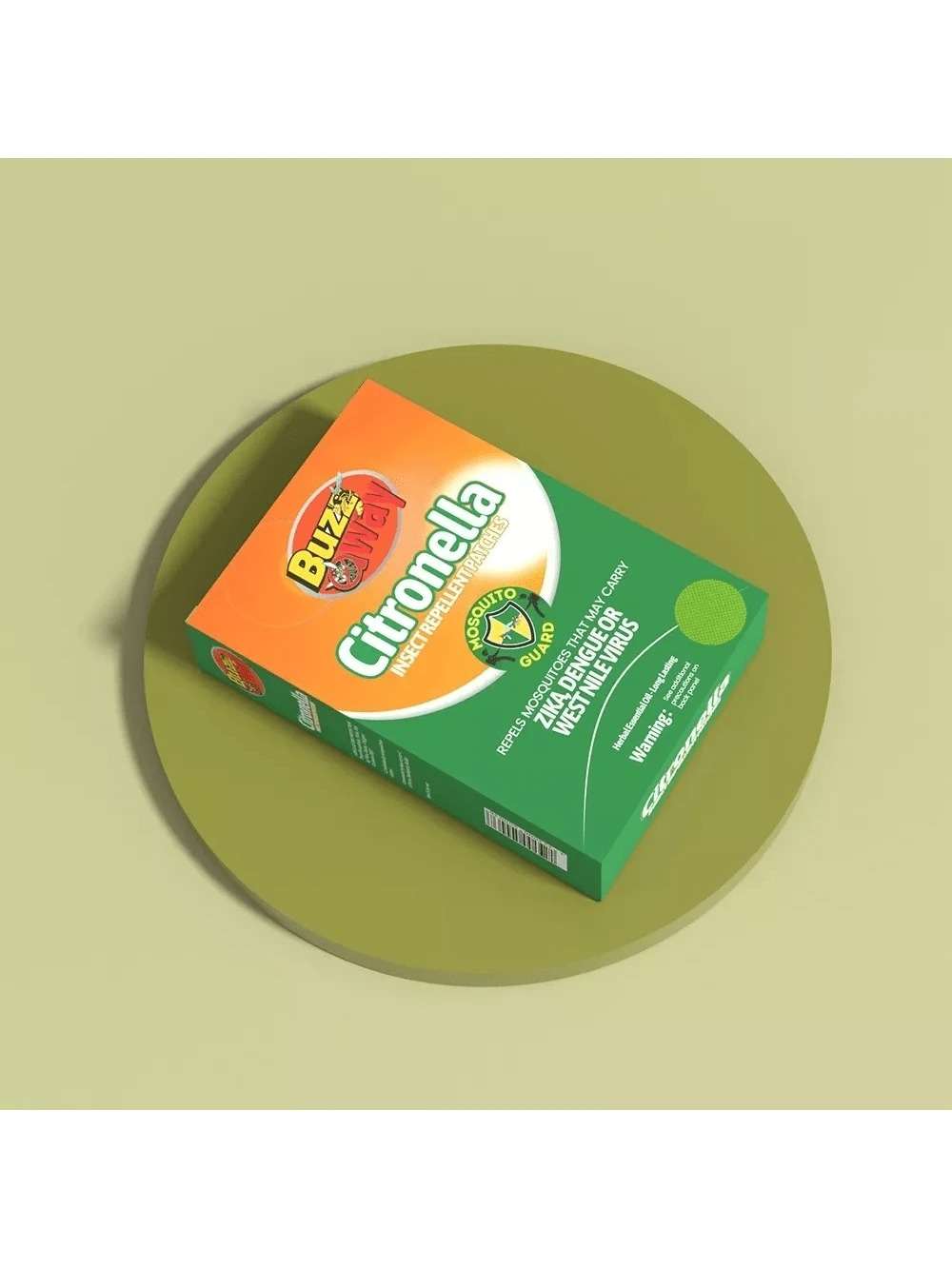 36 Parches Repelentes De Mosquitos, a Base de Citronela Natural Hierba No Toxico.