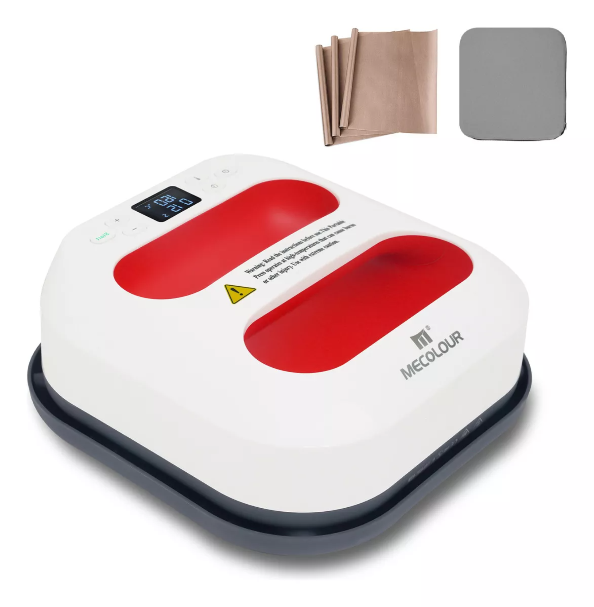 Plancha Multiusos Transfer Sublimación Parche Para Camiseta 110v Mecolour