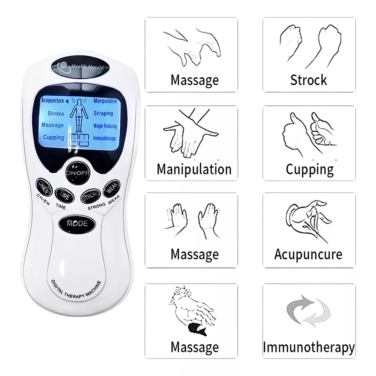 Kit Tapete Masajeadora Pies + Electróestimulador+masaje Cuello
