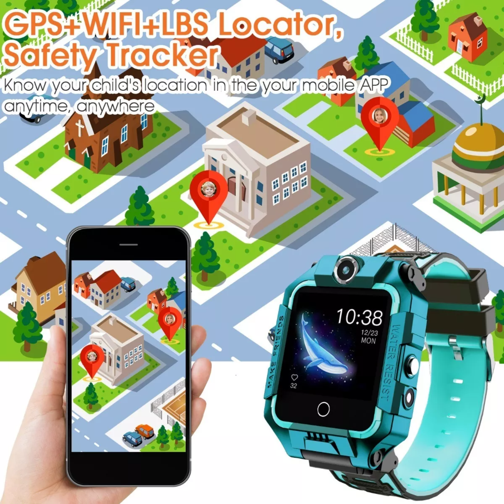 Reloj Inteligente 4g Para Niños Gps Wifi Videollamada Teléfo