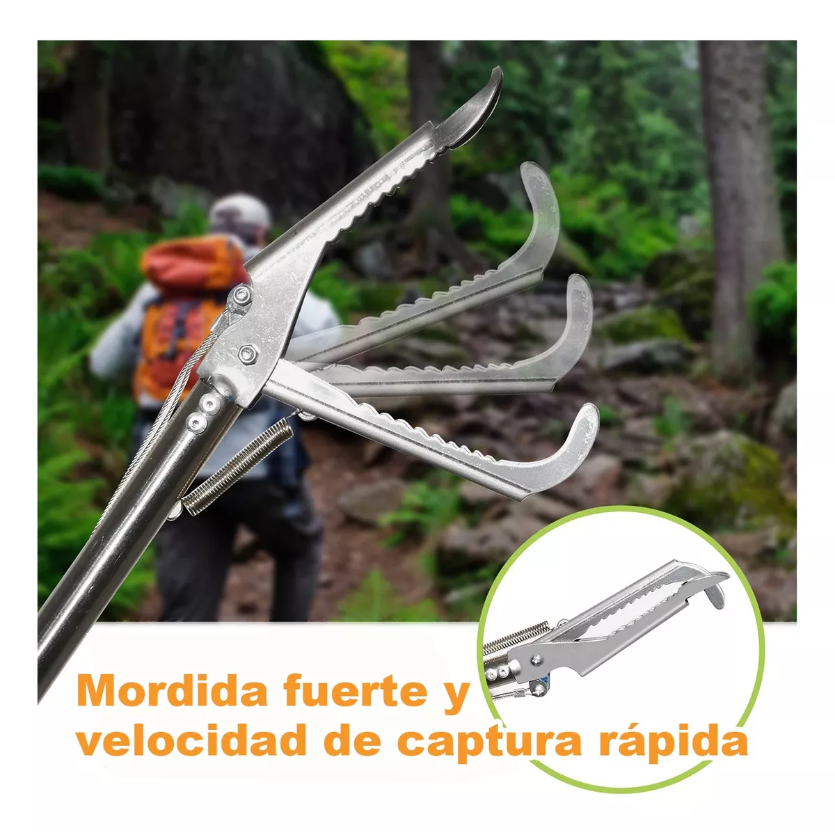 Pinzas Herpetológicas Para Vivoras Serpientes Plegable