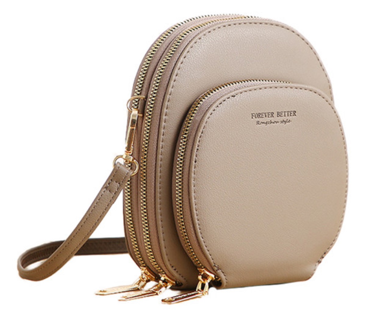 Bolsa De Hombro Redonda Para Mujer Bolso De Mujer Gris