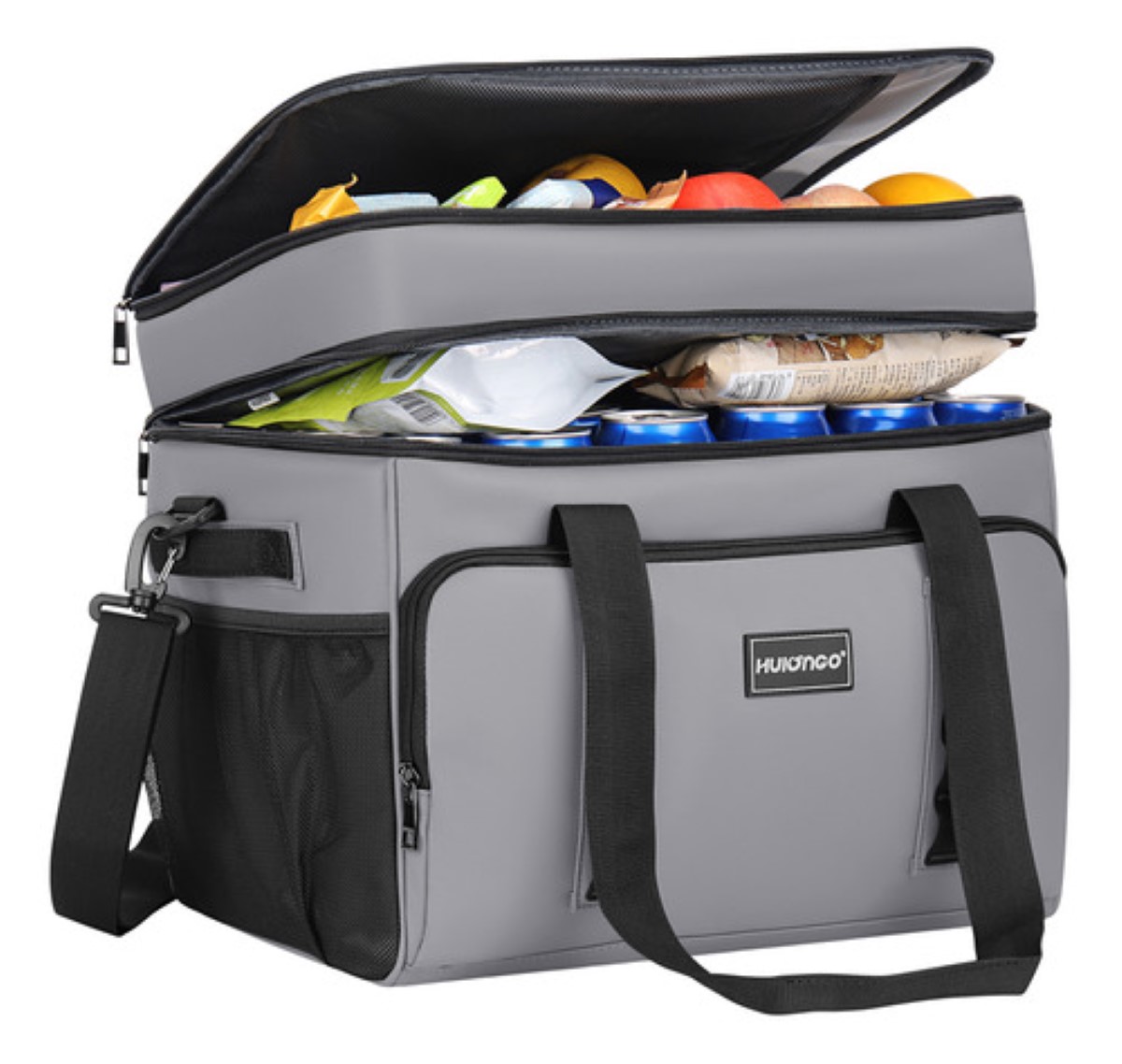Hielera Portatil Bolsa Termica Impermeable 42l Gris