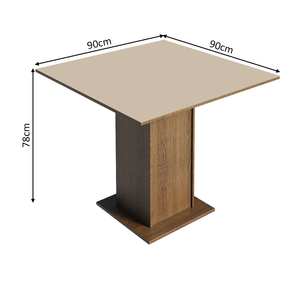 Juego de Comedor con Mesa y 4 Sillas Madesa Samara MCN