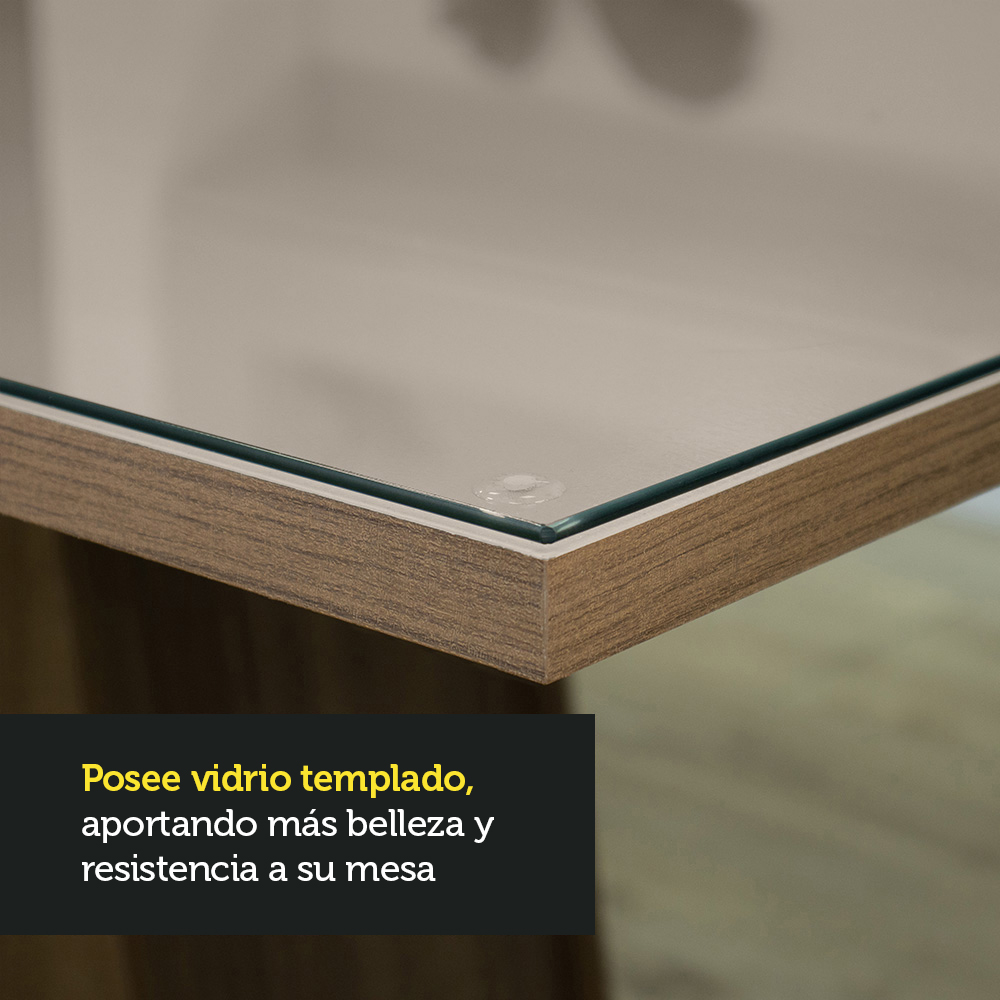Juego de Comedor con Mesa y 4 Sillas Madesa Anaju MCI