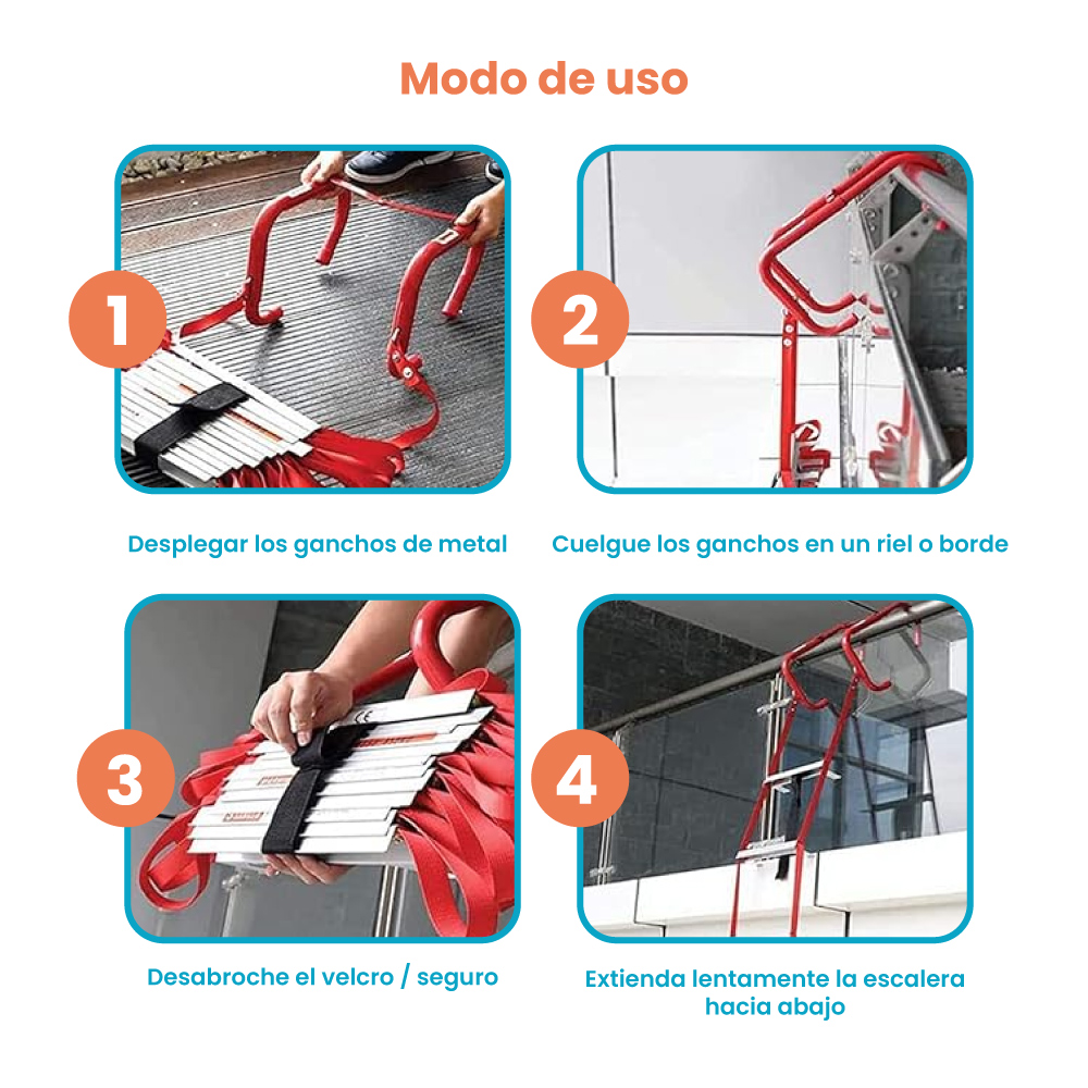Escalera de emergencia 7 metros Escalera de bomberos