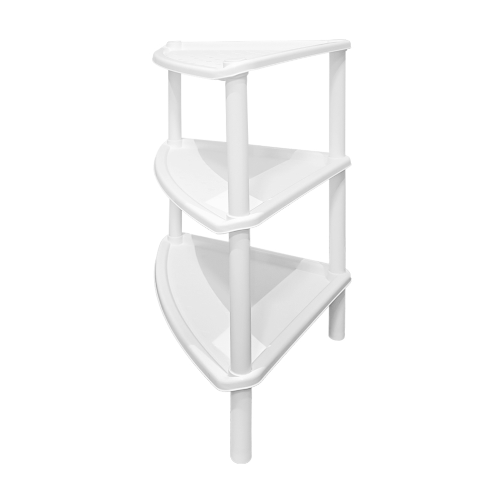Estante Esquinero Organizador Rack de 3 Niveles Triangular 3 Niveles
