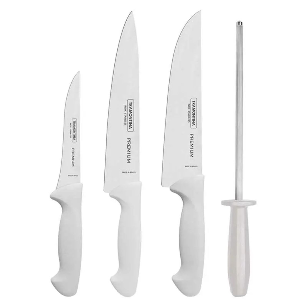 Juego de Cuchillos Tramontina 24699825 Kit Chef 4 Pzas Premium Blanco ENDY2
