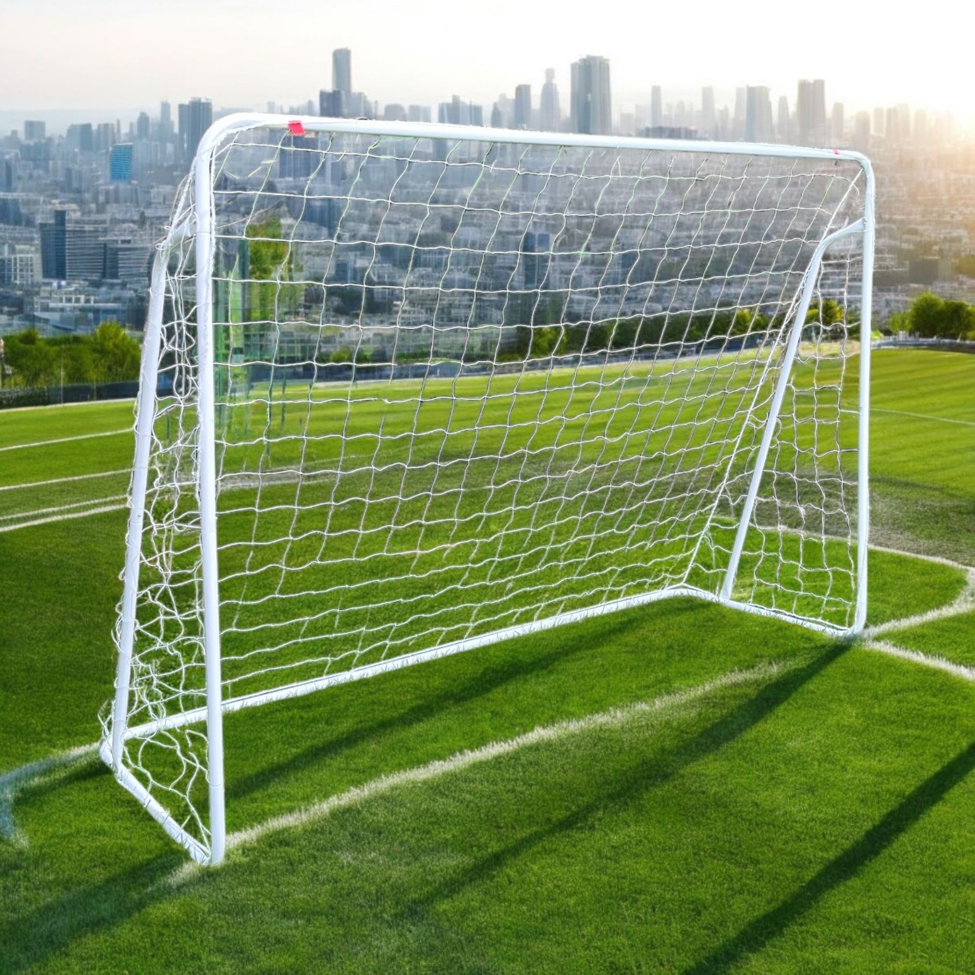 Portería de Futbol, Portería Metálica de 213x150x75. Portería de Futbol Soccer Grande Para Niños y Adultos 