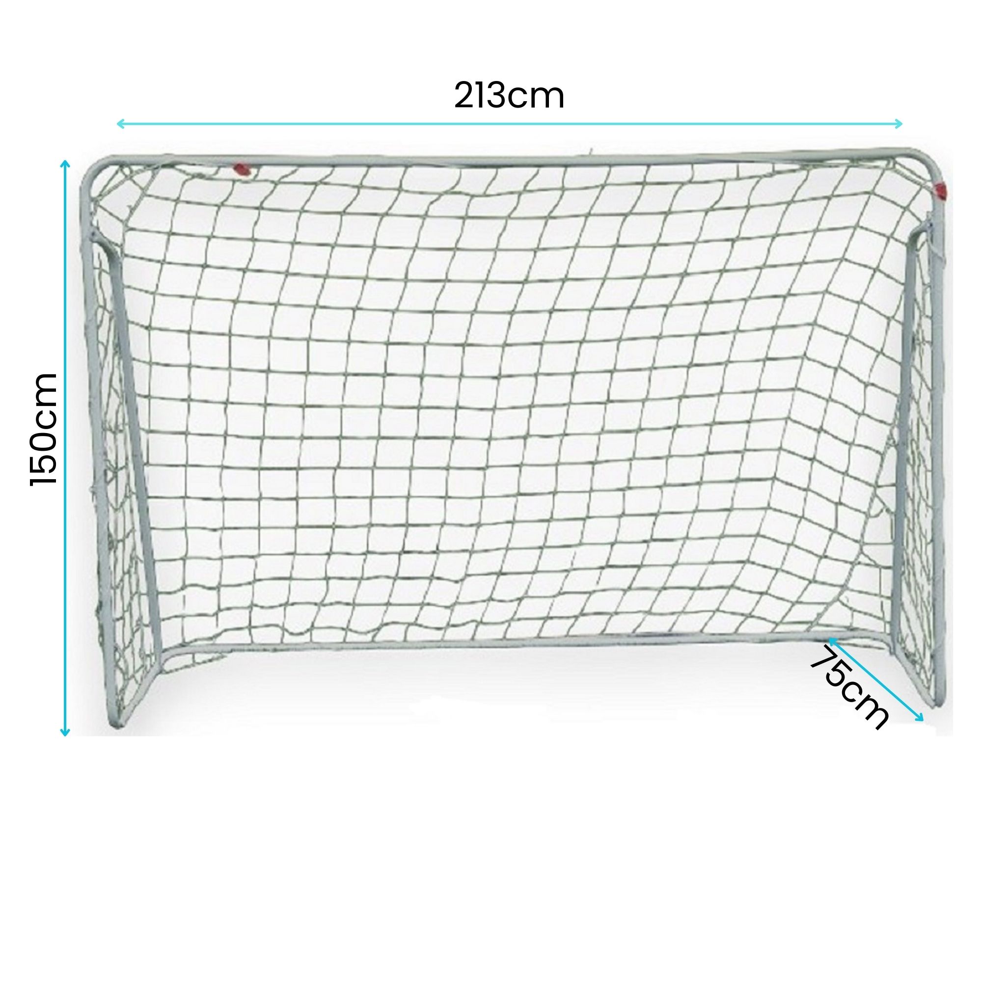 Portería de Futbol, Portería Metálica de 213x150x75. Portería de Futbol Soccer Grande Para Niños y Adultos 