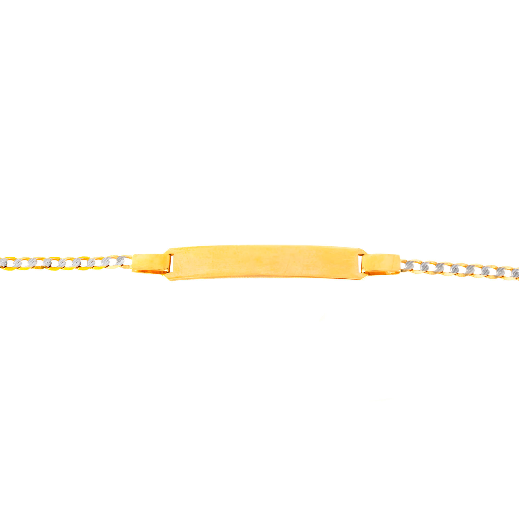 Hermosa Esclava Diamantada Oro Italiano 10k. Oro Fino Joyería