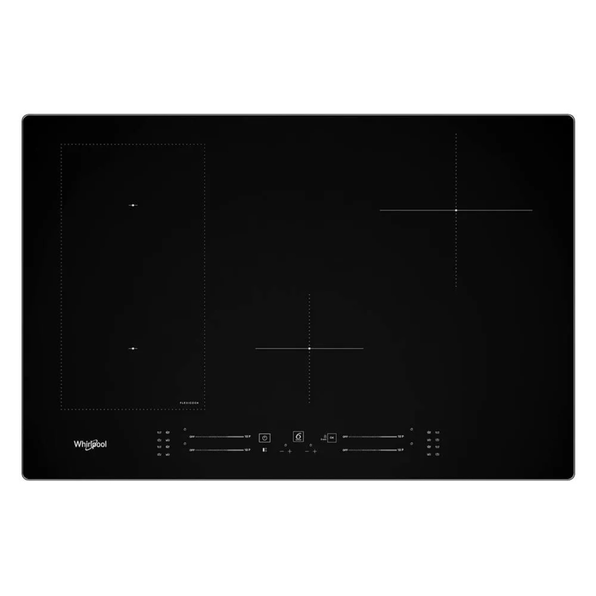 Parrilla de Inducción Whirlpool ACM708NE Vitrocerámica Empotrable de 77 cm Negra