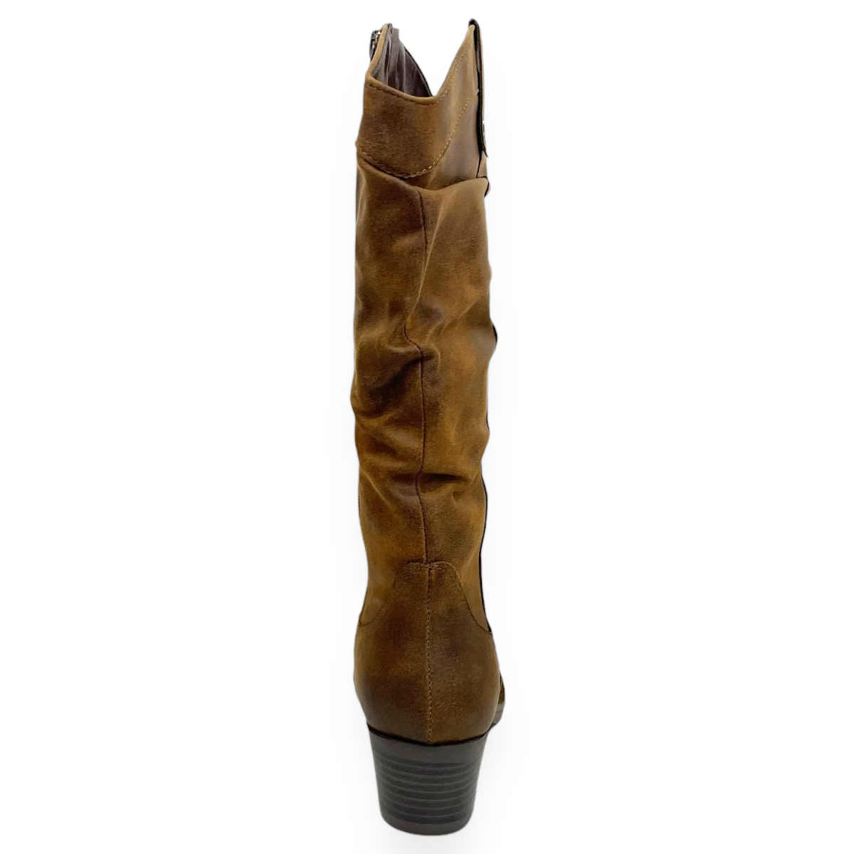 Botas Largas De Mujer Xti Camel Vinipiel Tacón 5 Cm