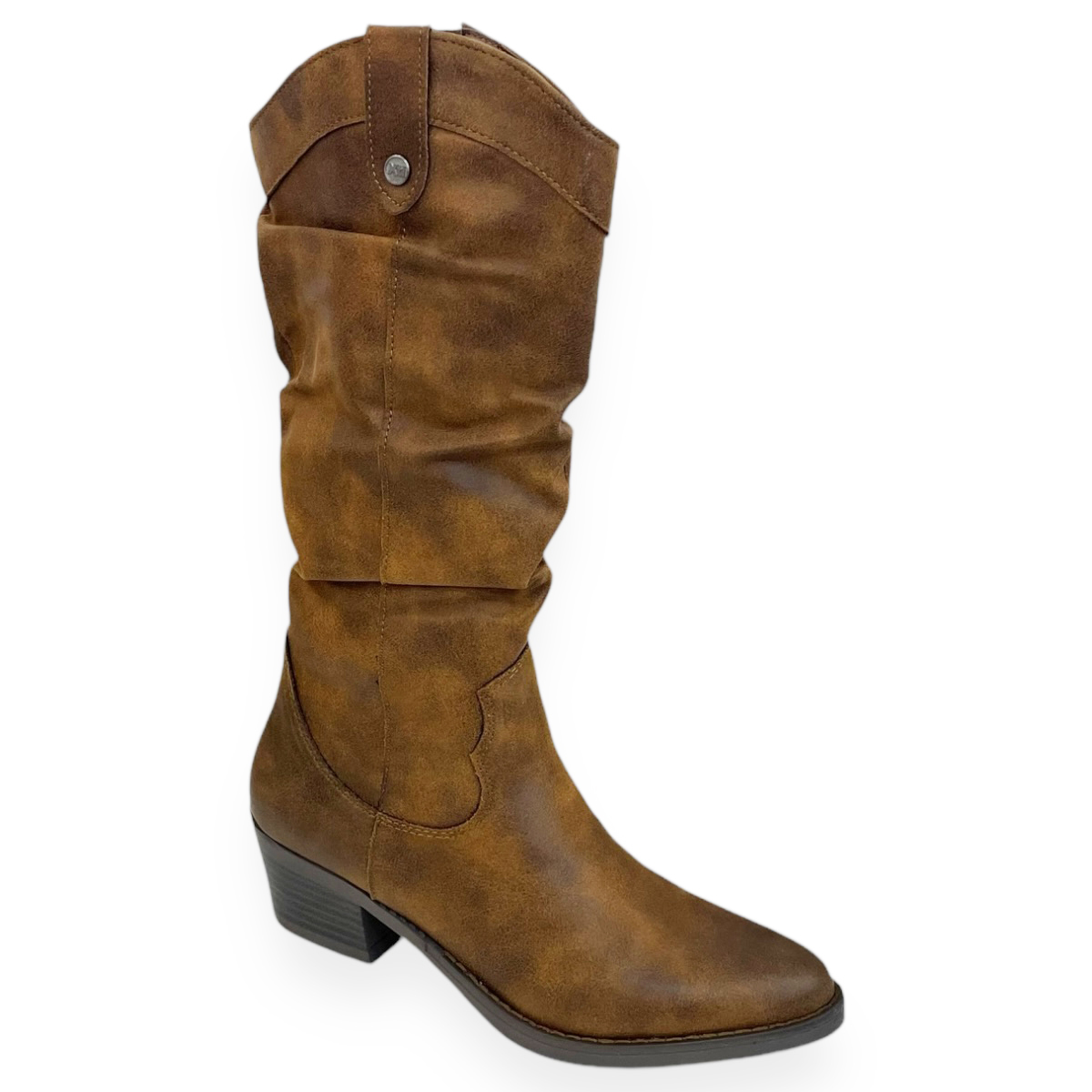 Botas Largas De Mujer Xti Camel Vinipiel Tacón 5 Cm