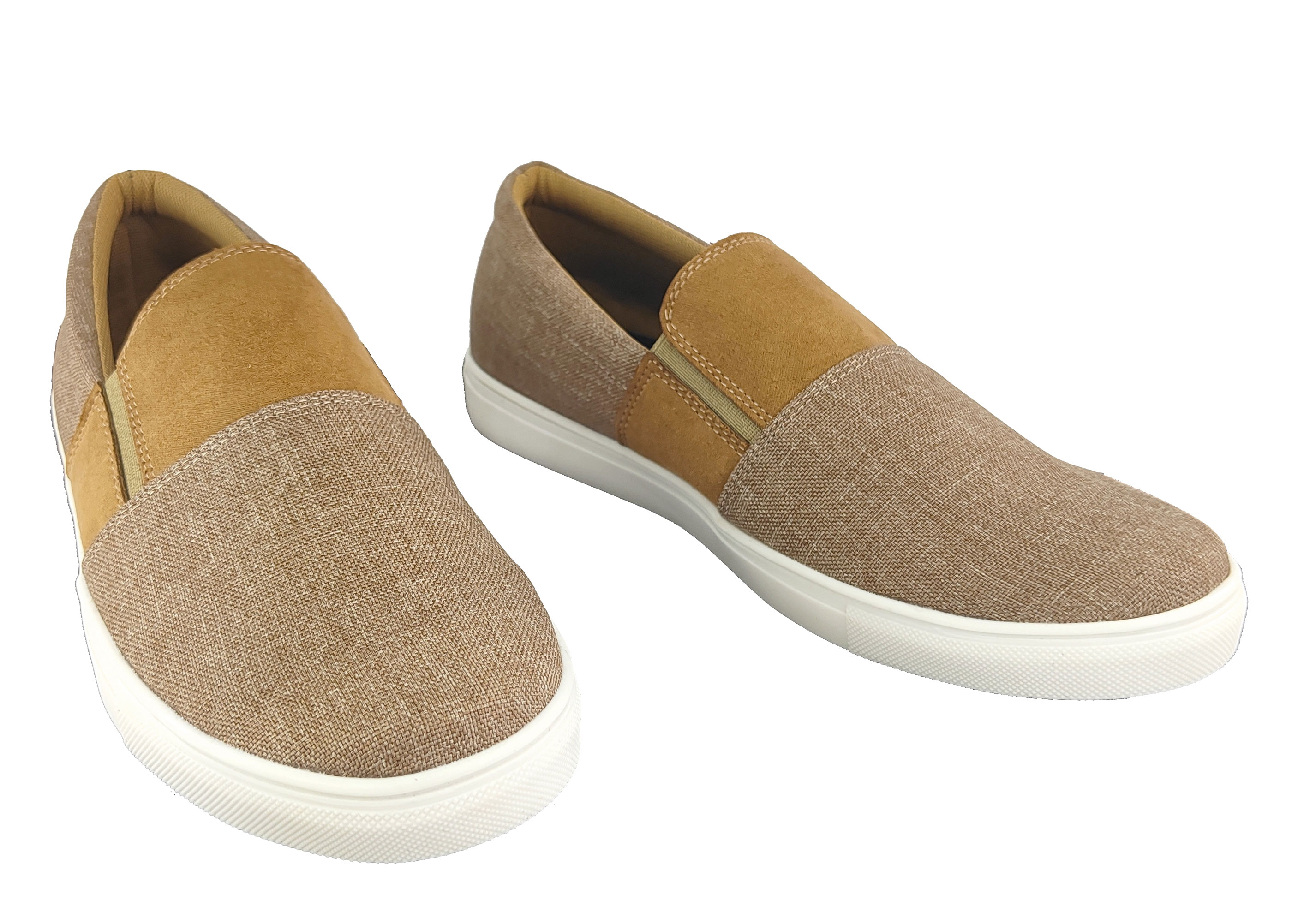Tenis Mocasín Hombre En Tela Fresco Cómodo Marinero Topsider Color Arena