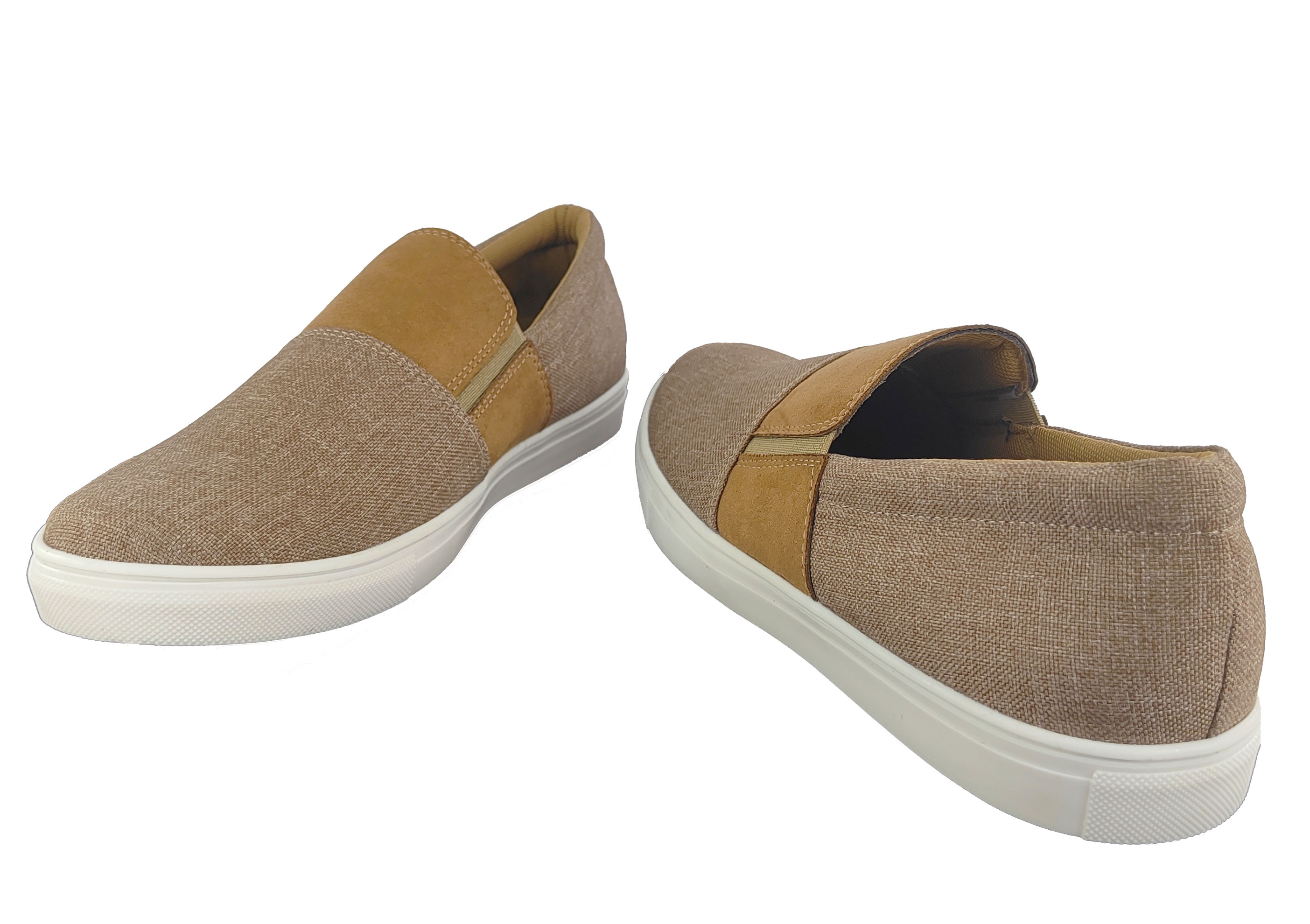 Tenis Mocasín Hombre En Tela Fresco Cómodo Marinero Topsider Color Arena