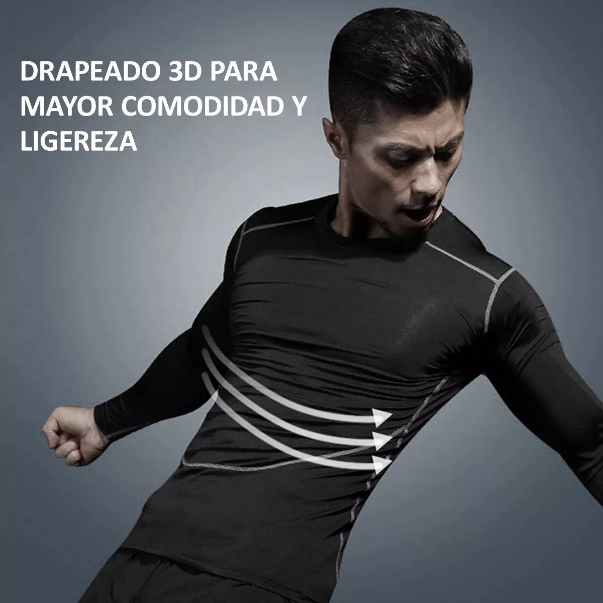 Ropa Deportiva Conjuntos Deportivos Licras Hombre 3 Piezas Talla G