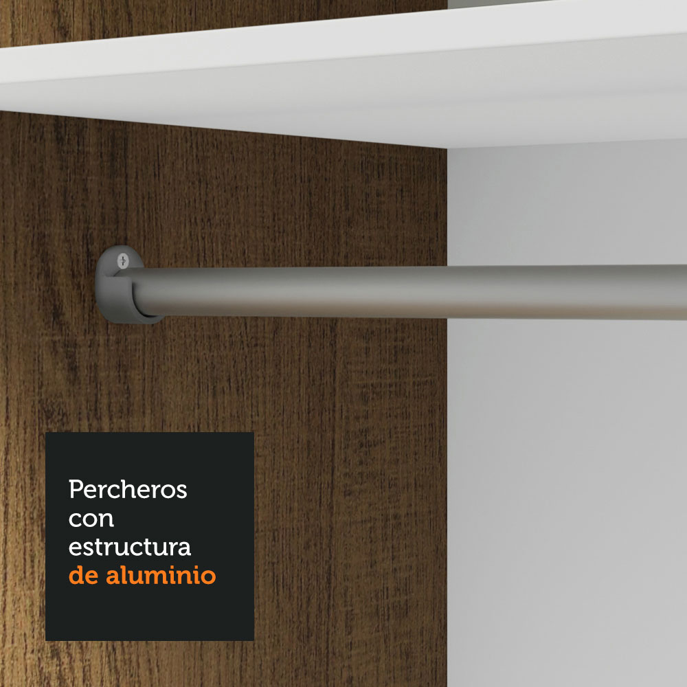 Ropero Closet Madesa Milano 2 Puertas MB