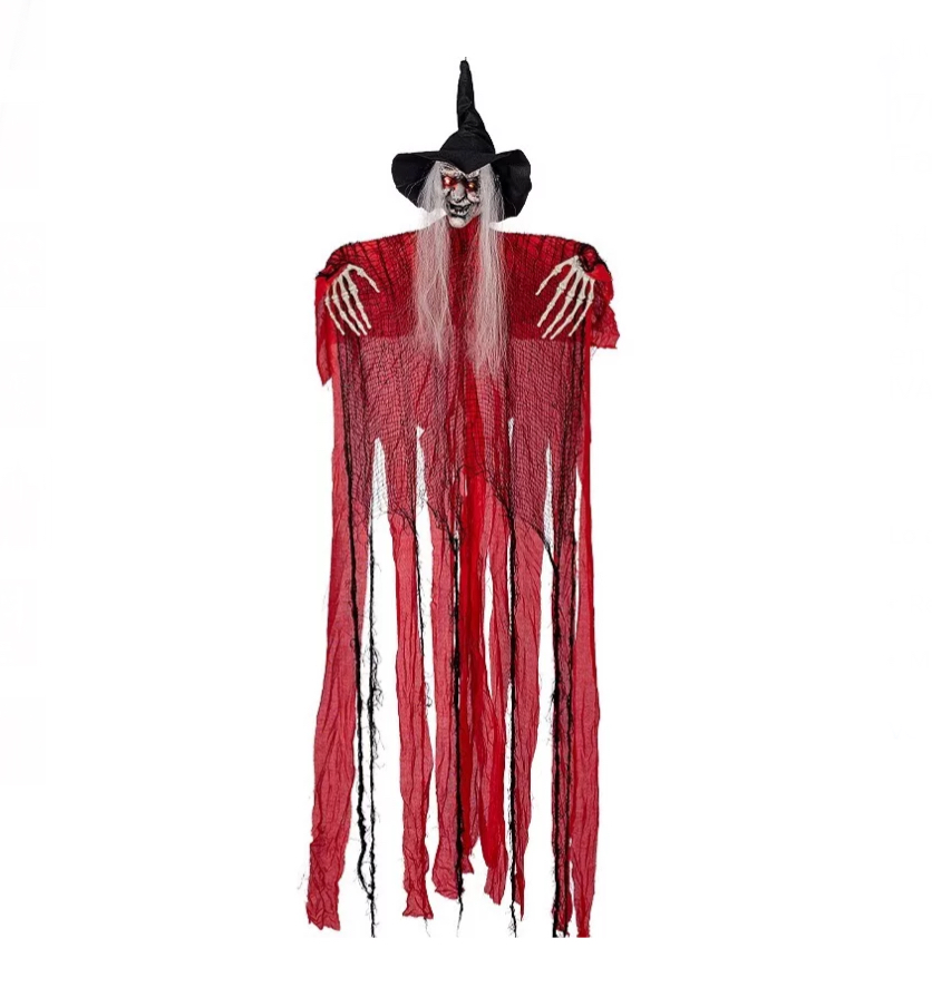 170cm Sonidos Y Led Halloween Fantasma Colgante Decoración