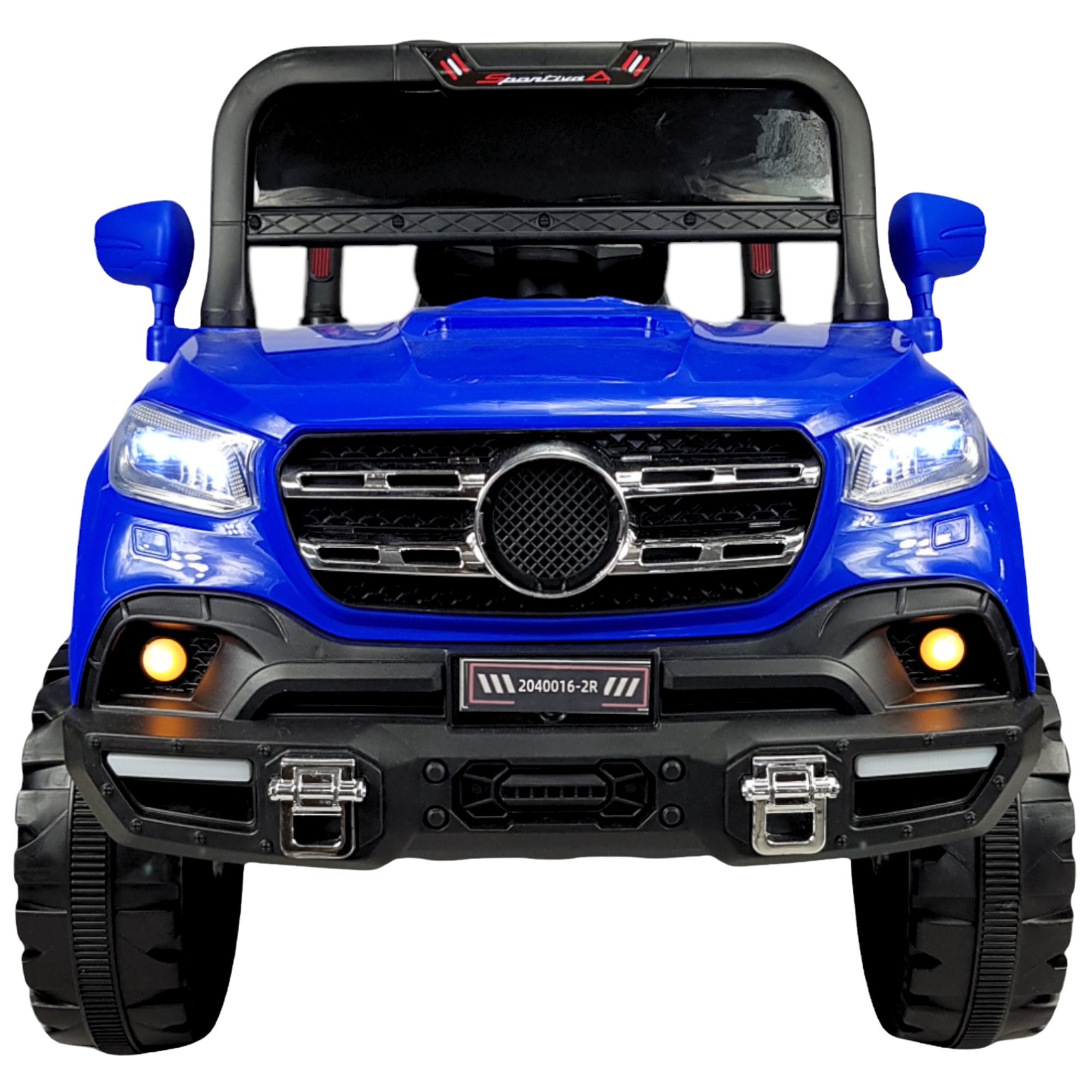 Montable Electrico para Niños Camioneta Control Remoto Luz Led 12v - Azul