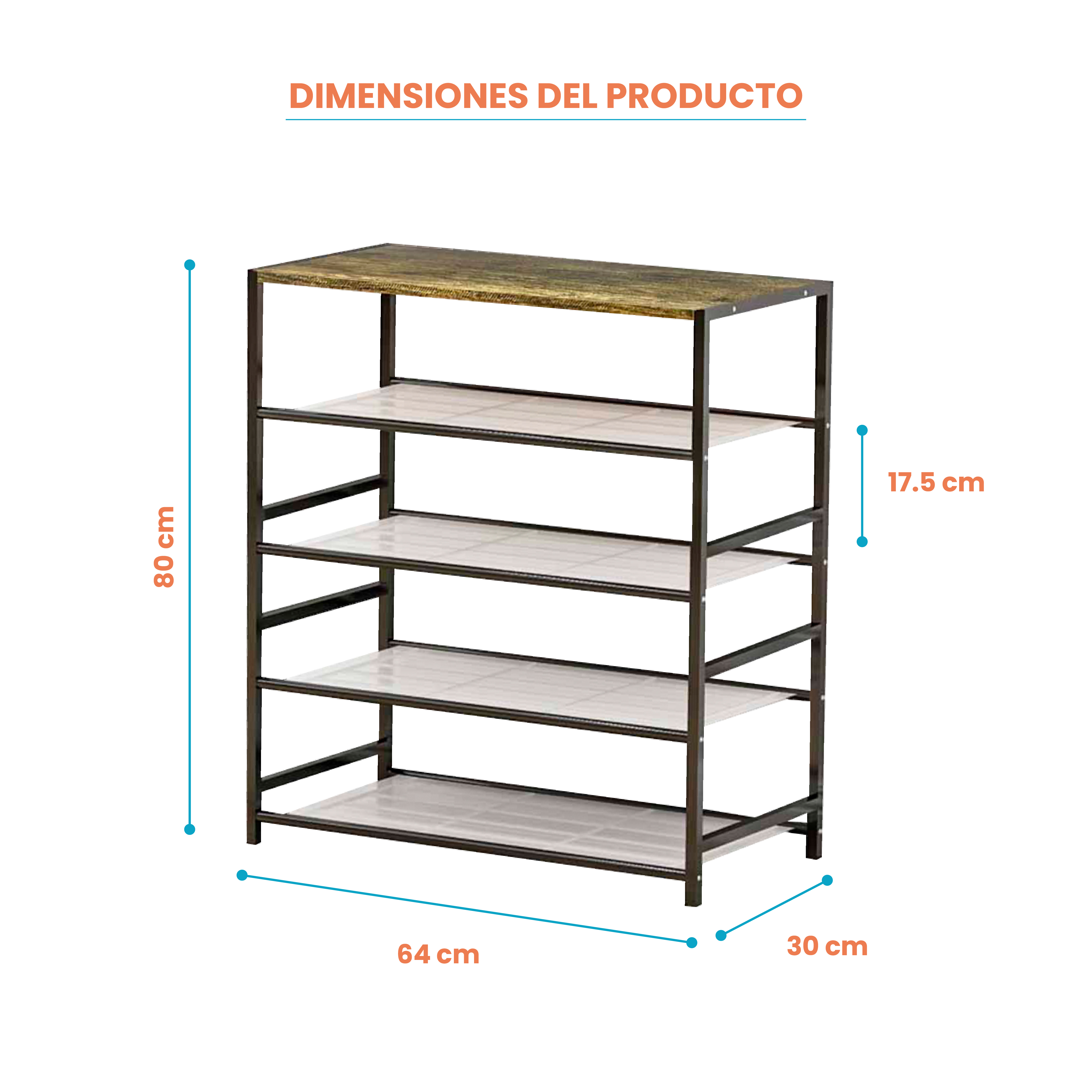 Mueble Organizador Multiusos 3 Niveles