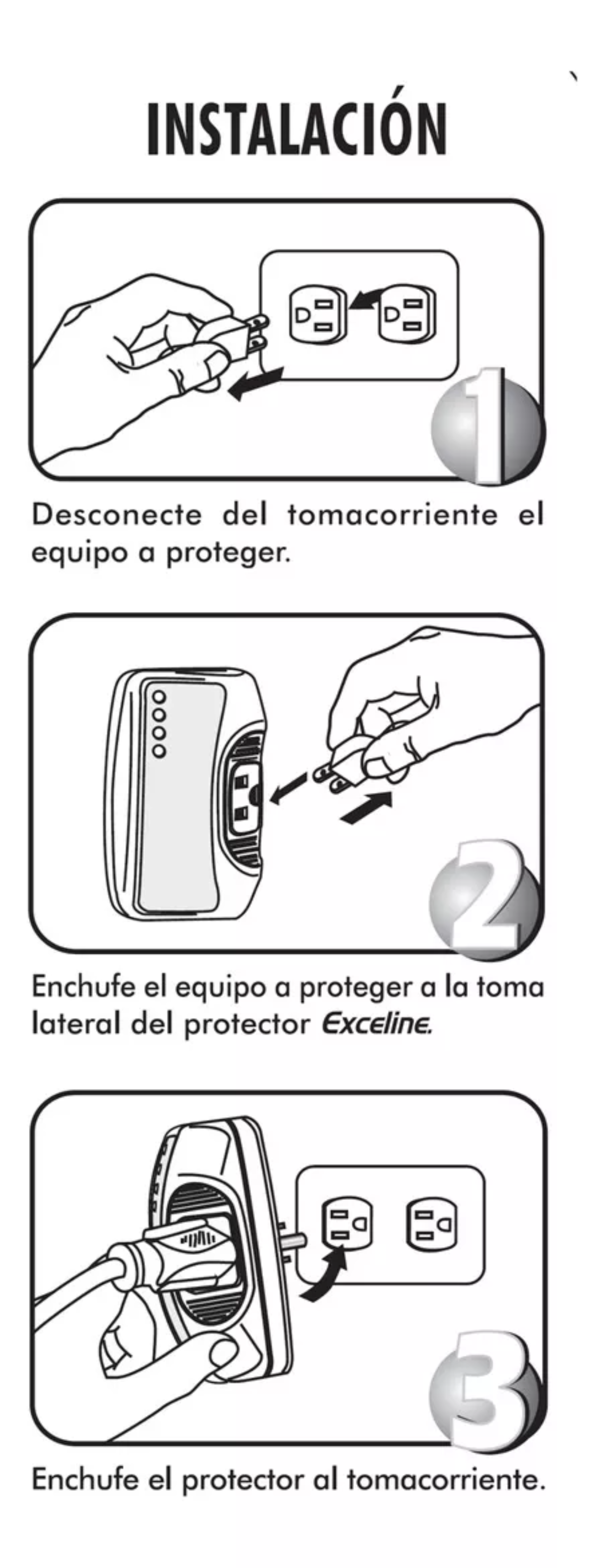 Exceline GSM-N Protector De Voltaje Para Refrigerador o enfriador doméstico Azul