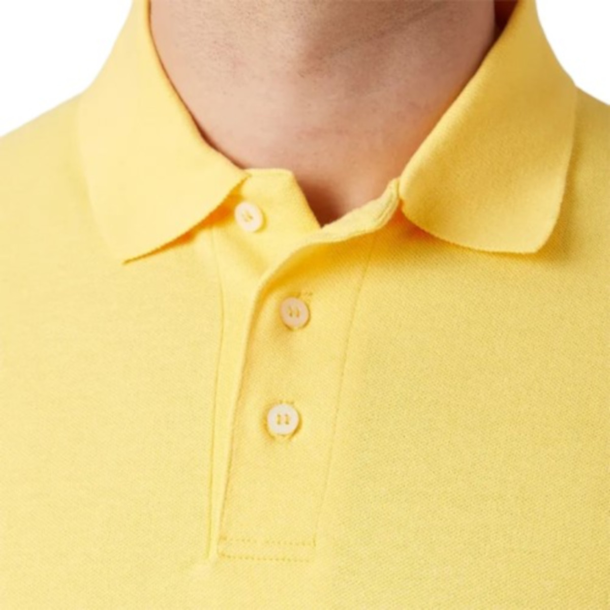 Playera Polo Piqué para Caballero - Color Amarillo - 100% Algodón