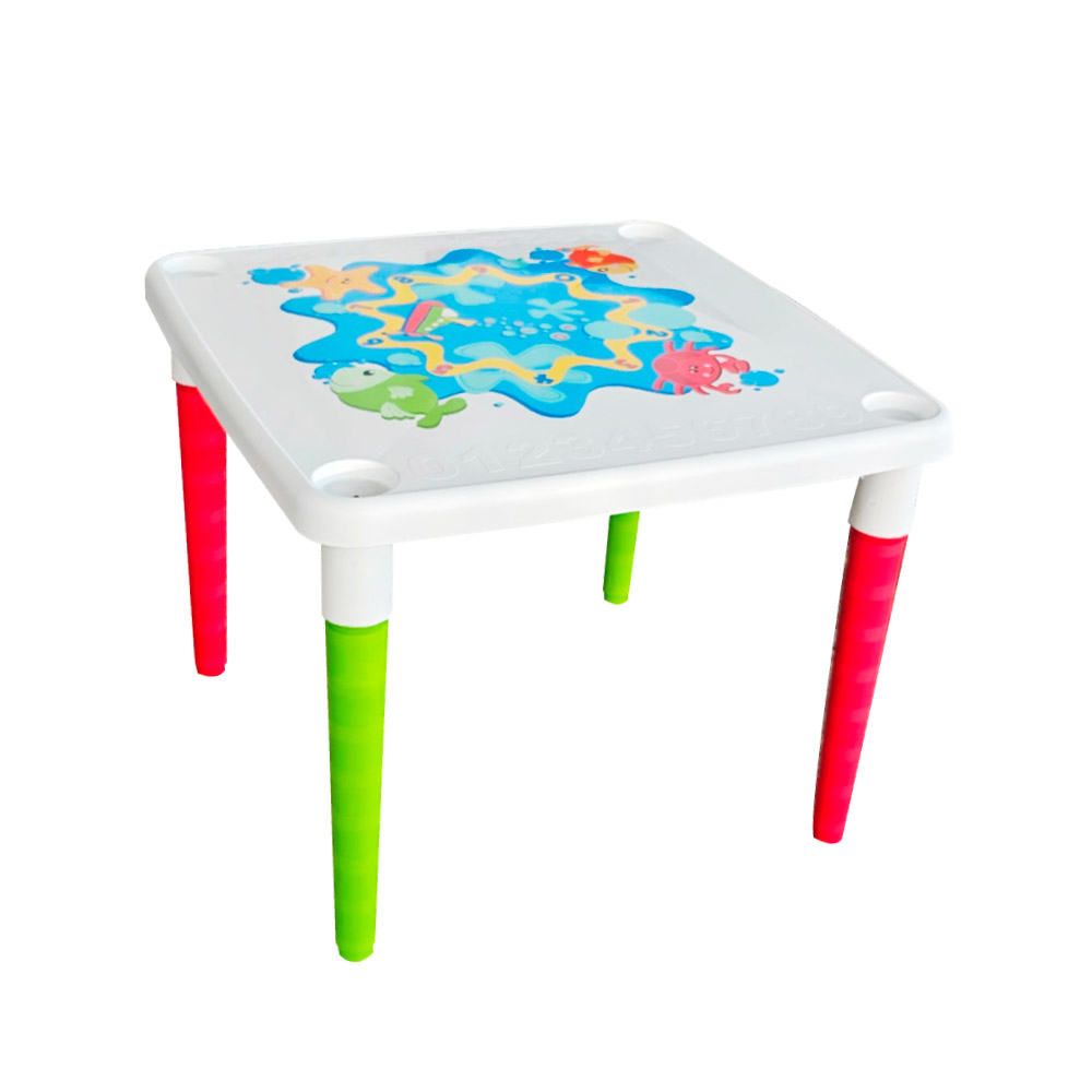Mesa Infantil Patas Desmontables Colores Aprendizaje Niños