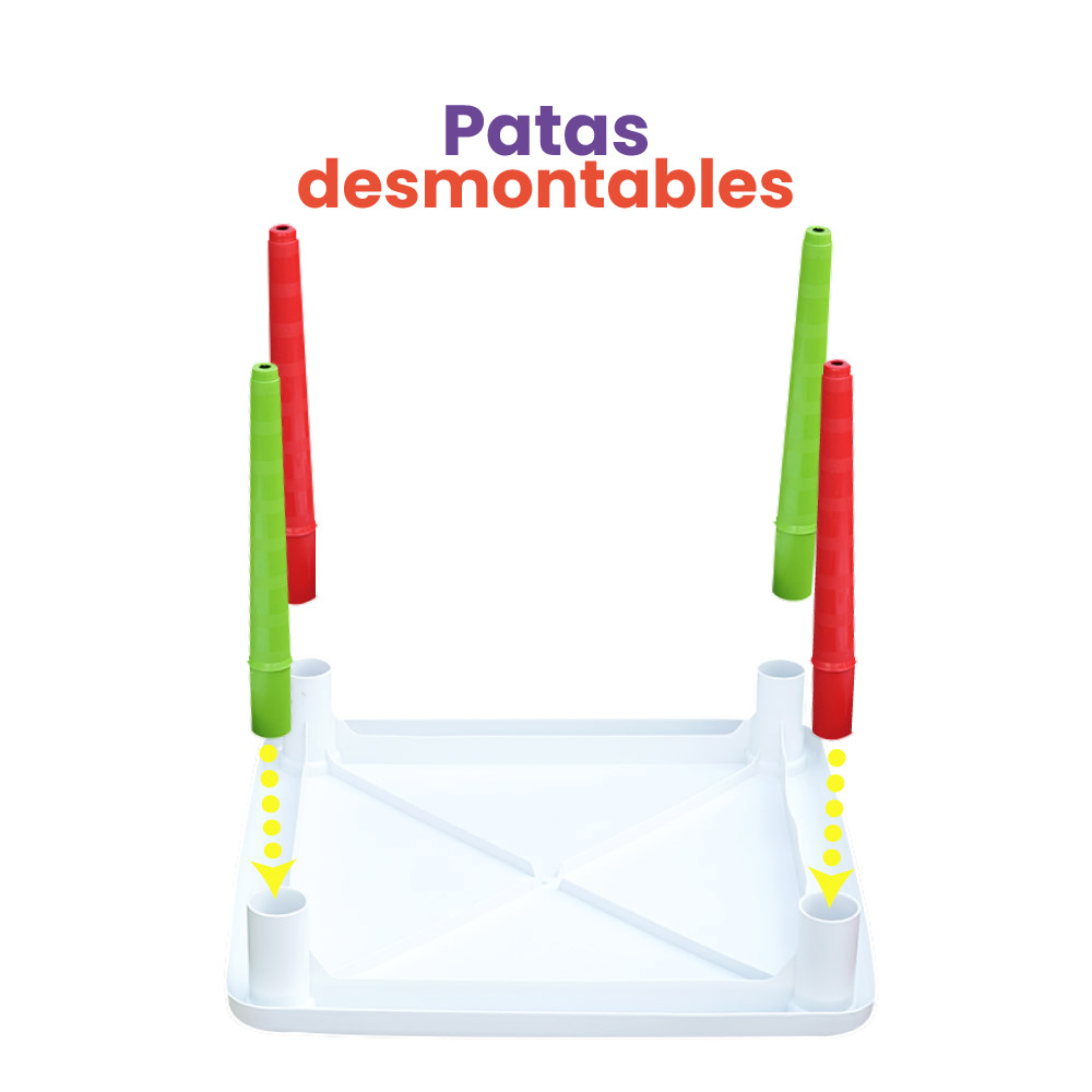 Mesa Infantil Patas Desmontables Colores Aprendizaje Niños