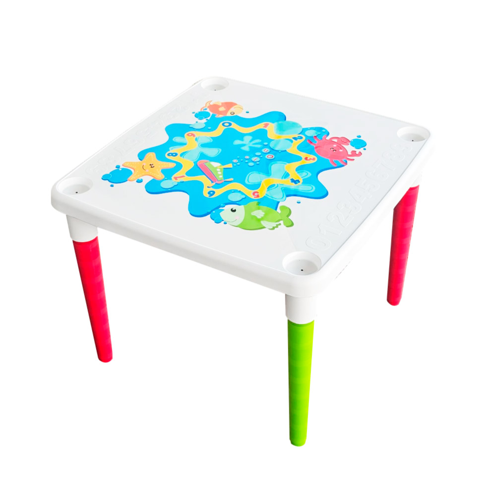 Mesa Infantil Patas Desmontables Colores Aprendizaje Niños