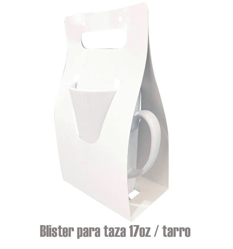 Blister para taza de 17oz listo para sublimar TLP 500pz