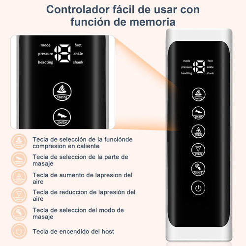 Masajeador De Piernas Aparato Y Botas De Compresion De Aire