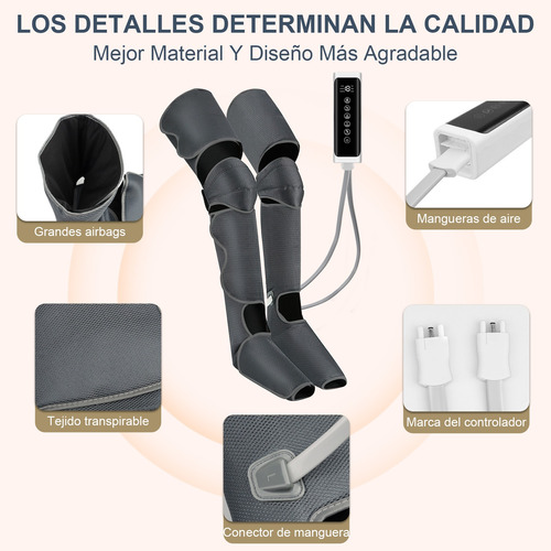 Masajeador De Piernas Aparato Y Botas De Compresion De Aire