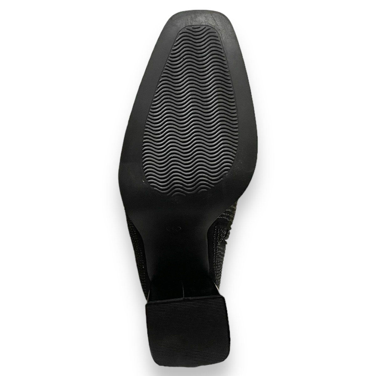 Botines Negros Mujer Xti Tacón Cuadrado 8 Cm Brillos