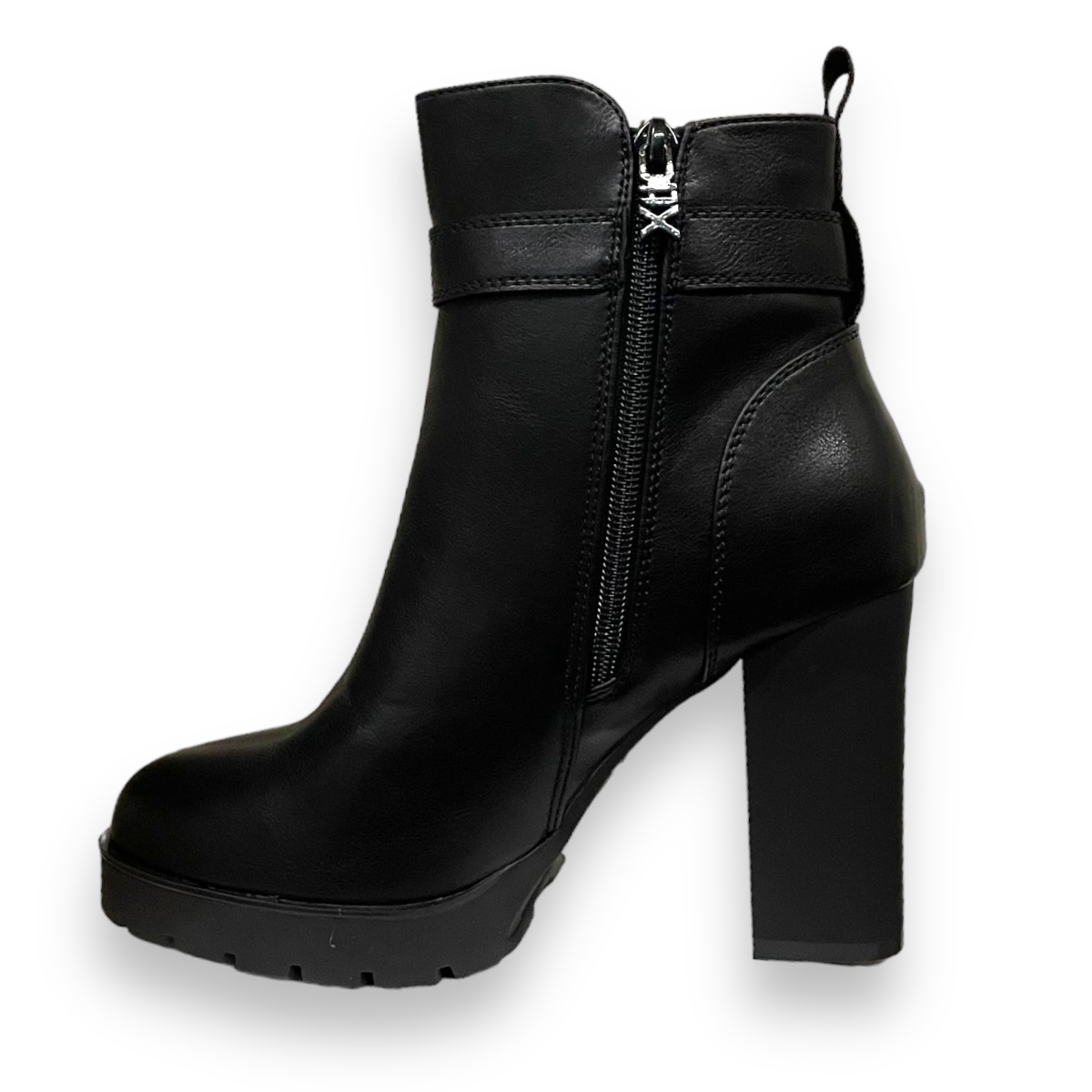 Botines Negros Mujer Con Tacón Plataforma Xti