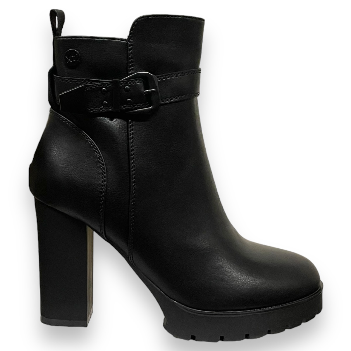 Botines Negros Mujer Con Tacón Plataforma Xti