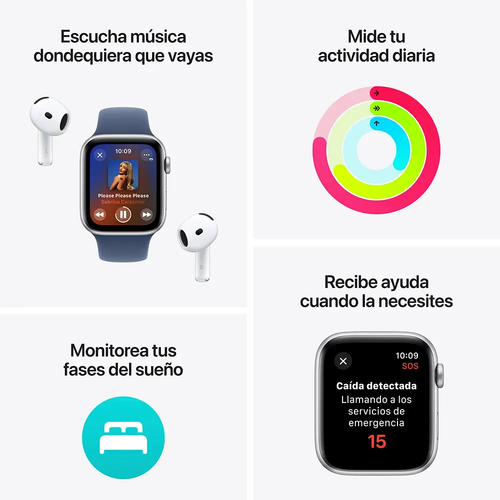 Apple Watch SE 2 Gps 44 Mm Correa M/L - Medianoche