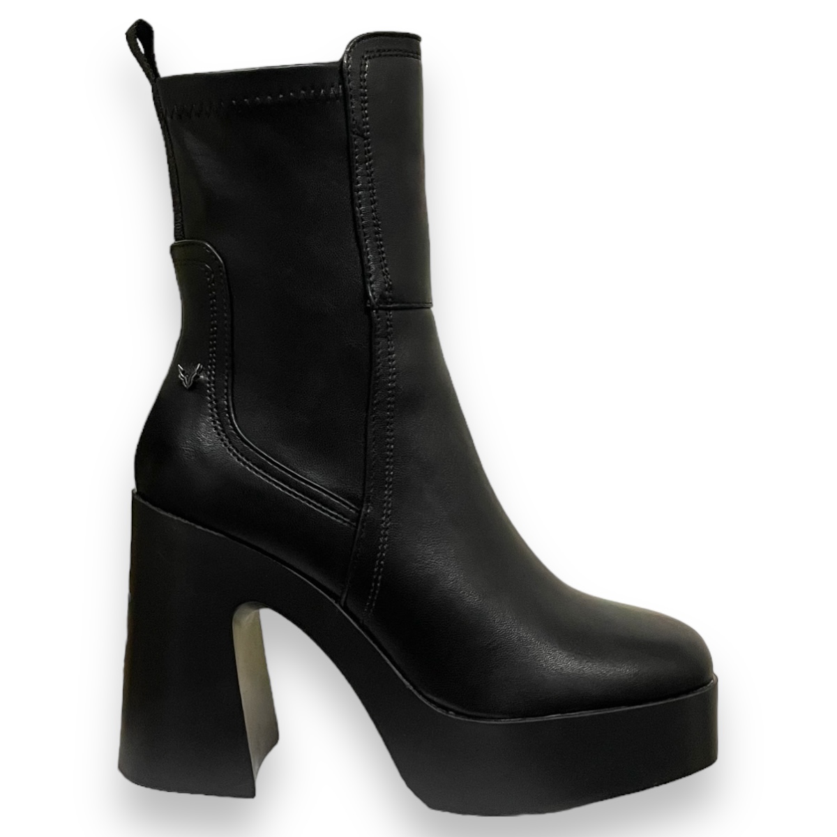 Botas Negras Mujer Xti Con Elástico Suela De Plataforma