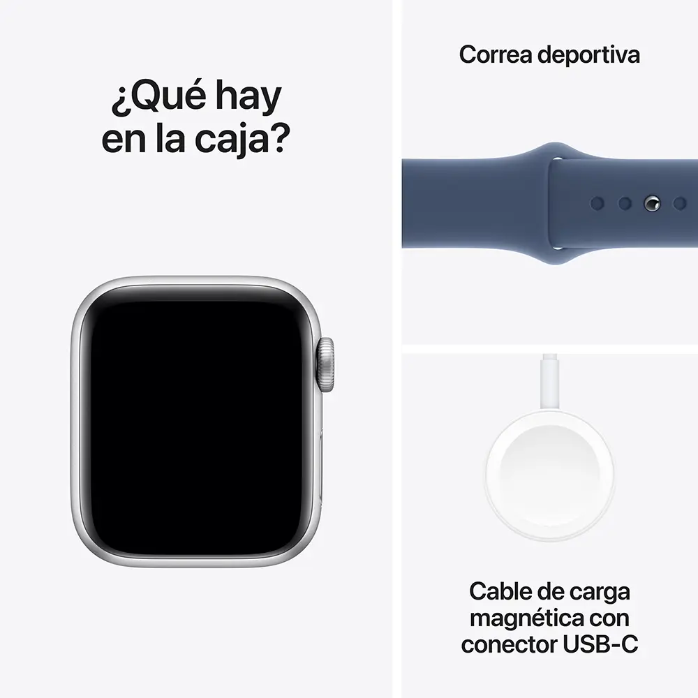 Apple Watch SE 2 Gps 44 Mm Correa M/L - Plata